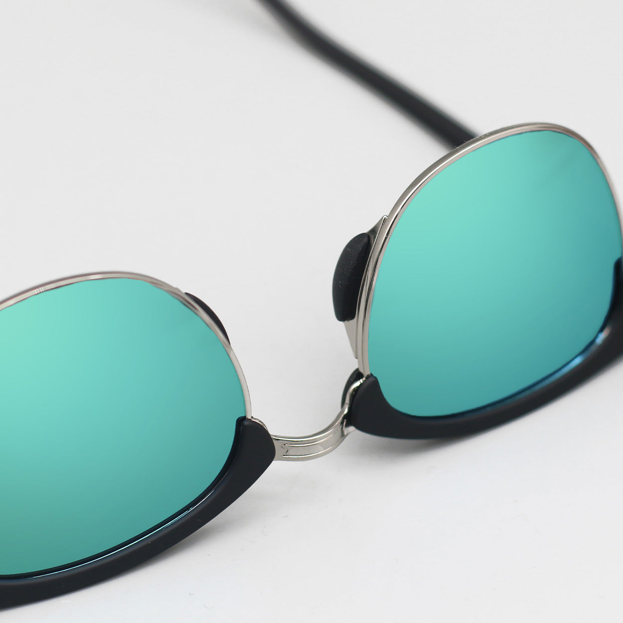 The Masters – Mirrored Aqua Clubmaster Sunglasses