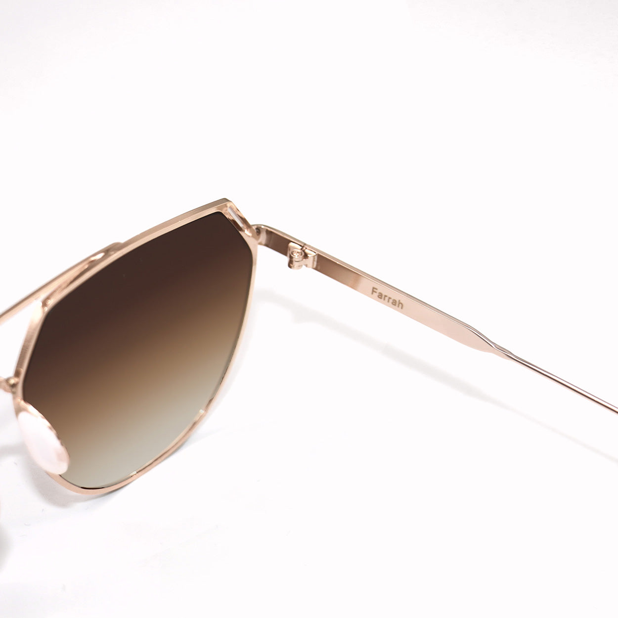 Farrah - Brown Tangle Free Aviator Sunglasses