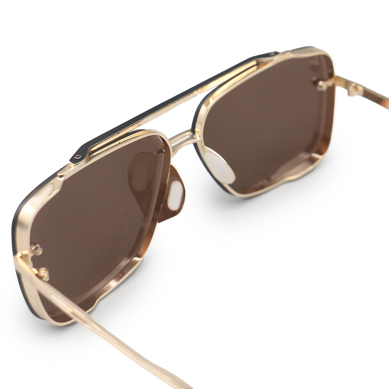 Bella Mirrored Bronze - Tangle Free Aviator Sunglasses