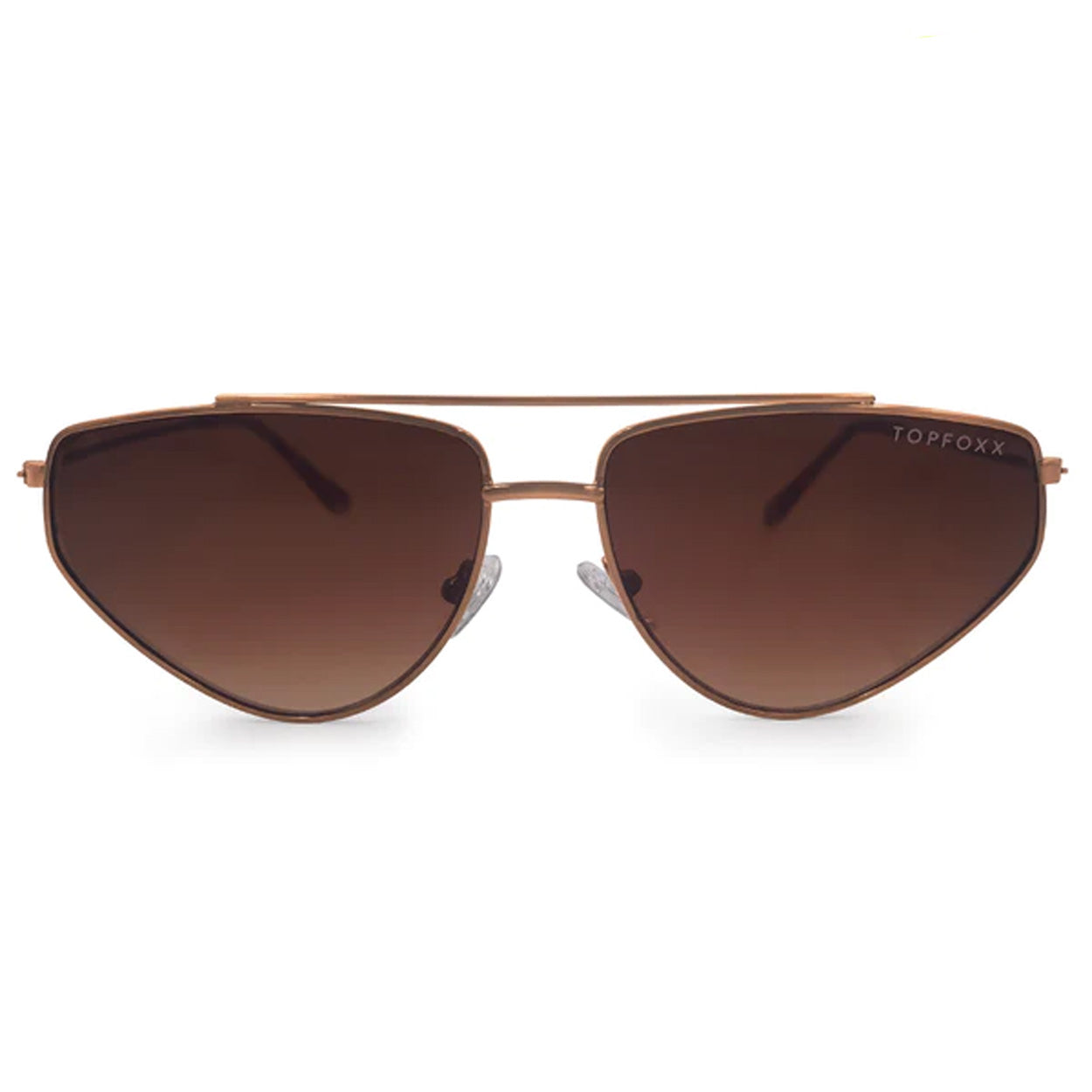 Hasta La Vista - Brown Cat-Eye Aviators – TopFoxx