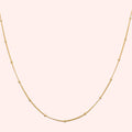 Topfoxx Jewelry Sterling Silver Necklace Whisper Gold Chain