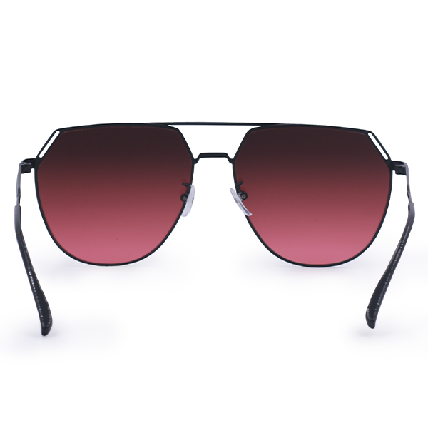 Aviator Sunglasses for Women Oversized - Black Aviator Shades - Farrah Ruby - TopFoxx - Back Profile