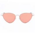 Oversized Cat Eye Sunglasses for Women - Rode Gold Mirrored Cat Eye Sunnies - Felina - TopFoxx
