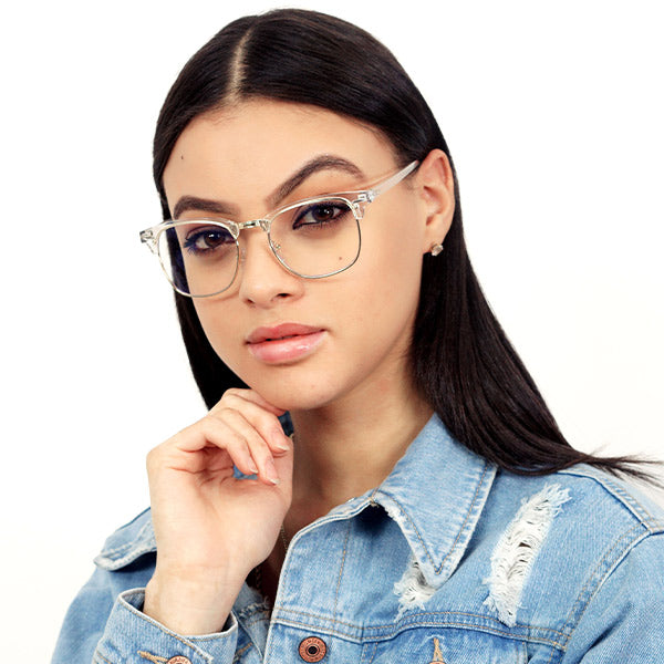 TopFoxx - Lucy Clear - Blue Light Blockers for Glasses for Women - Model 1