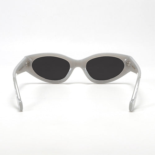 Kat x Money Moves - Silver Cateye Sunglasses