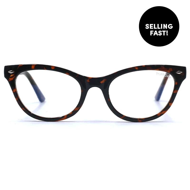 Stephanie - Tortoise Cat-Eye Blue Light Glasses for Women  display picture 1