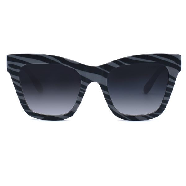 Afvigelse toksicitet forstørrelse Cosmo Grey Zebra - Cat Eye-solbriller til kvinder – TopFoxx