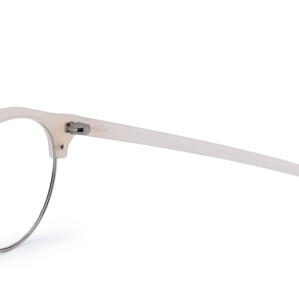 TopFoxx - Harper Nude - Round Anti-Blue Light Glasses for Women - Arm Details