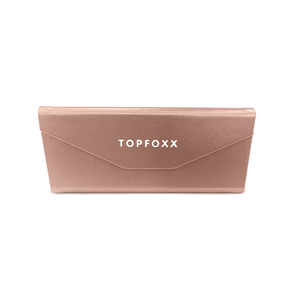 Rose gold sunglasses case sales