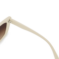 TopFoxx - Sophia Nude - Oversized Cat Eye Sunglasses for Women - Arm Details