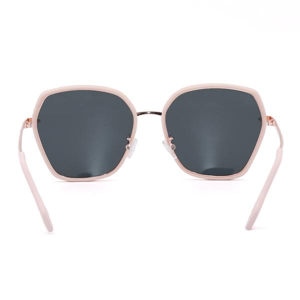TopFoxx - Sustainable Maya - Mirrored Rose Gold Oversized Sustainable Sunnies - Back Details