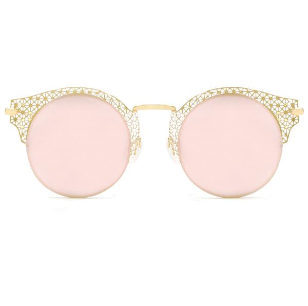 Angel Rose Gold - Lunettes de soleil rondes pour femme – TopFoxx display picture 1