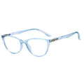TopFoxx - Juliet - Blue Prescription Glasses For Women - Side Details