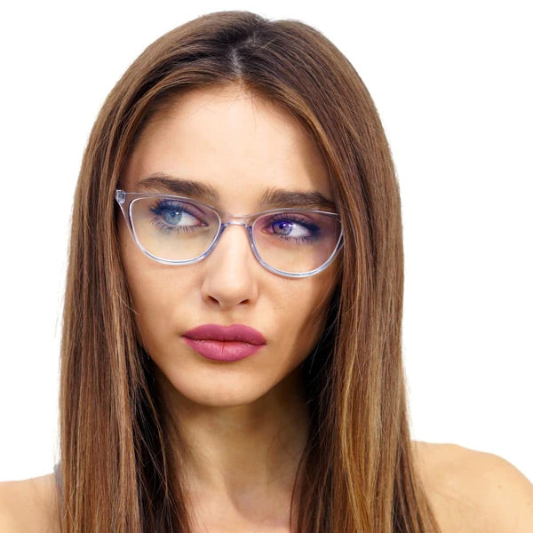TopFoxx - Juliet Blue - Blue Light Blocker Glasses for Women - Model 1