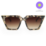 The CEO - Nude Frame Brown Lens Cateye Sunglasses