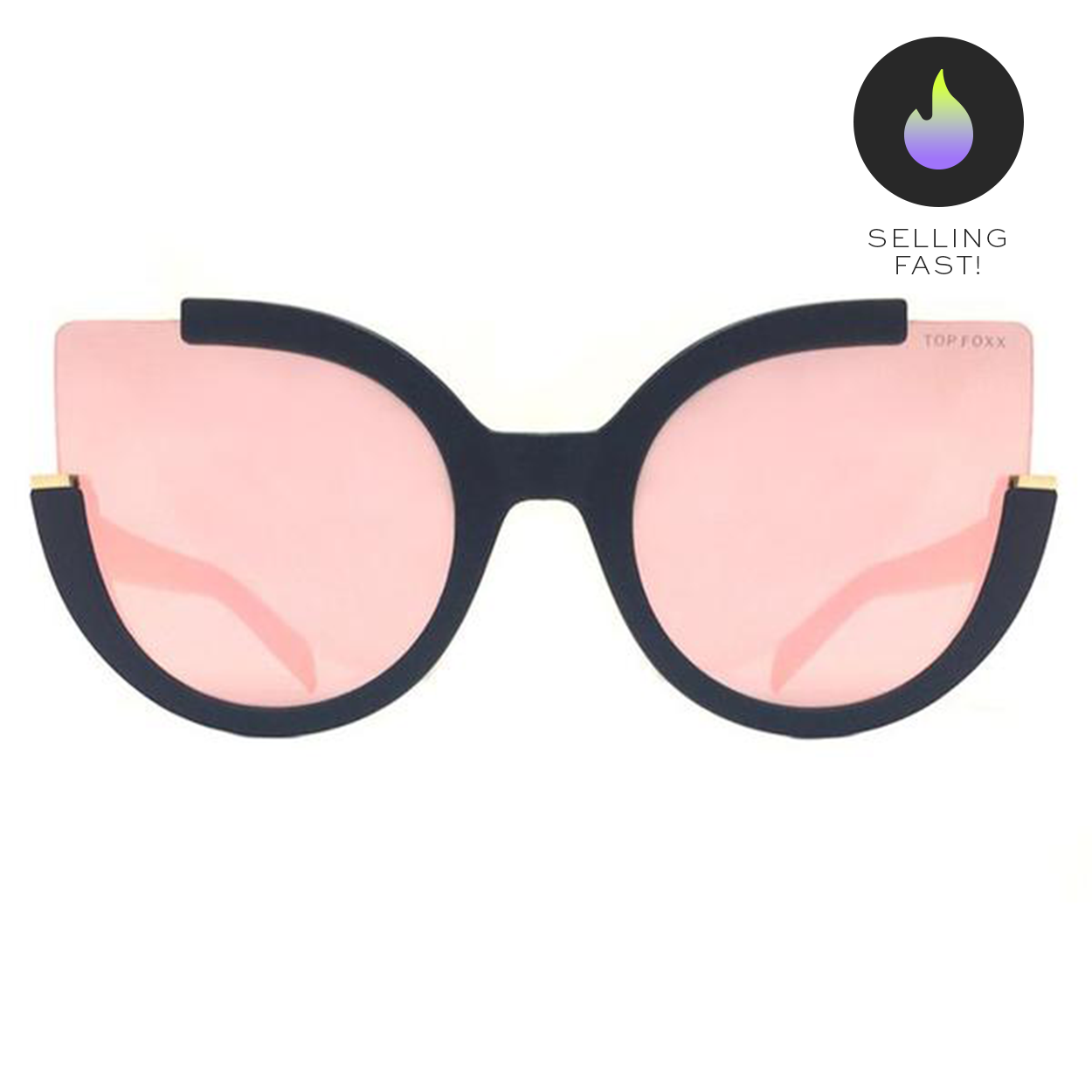 Fendi Women's Lettering Cat Eye Sunglasses