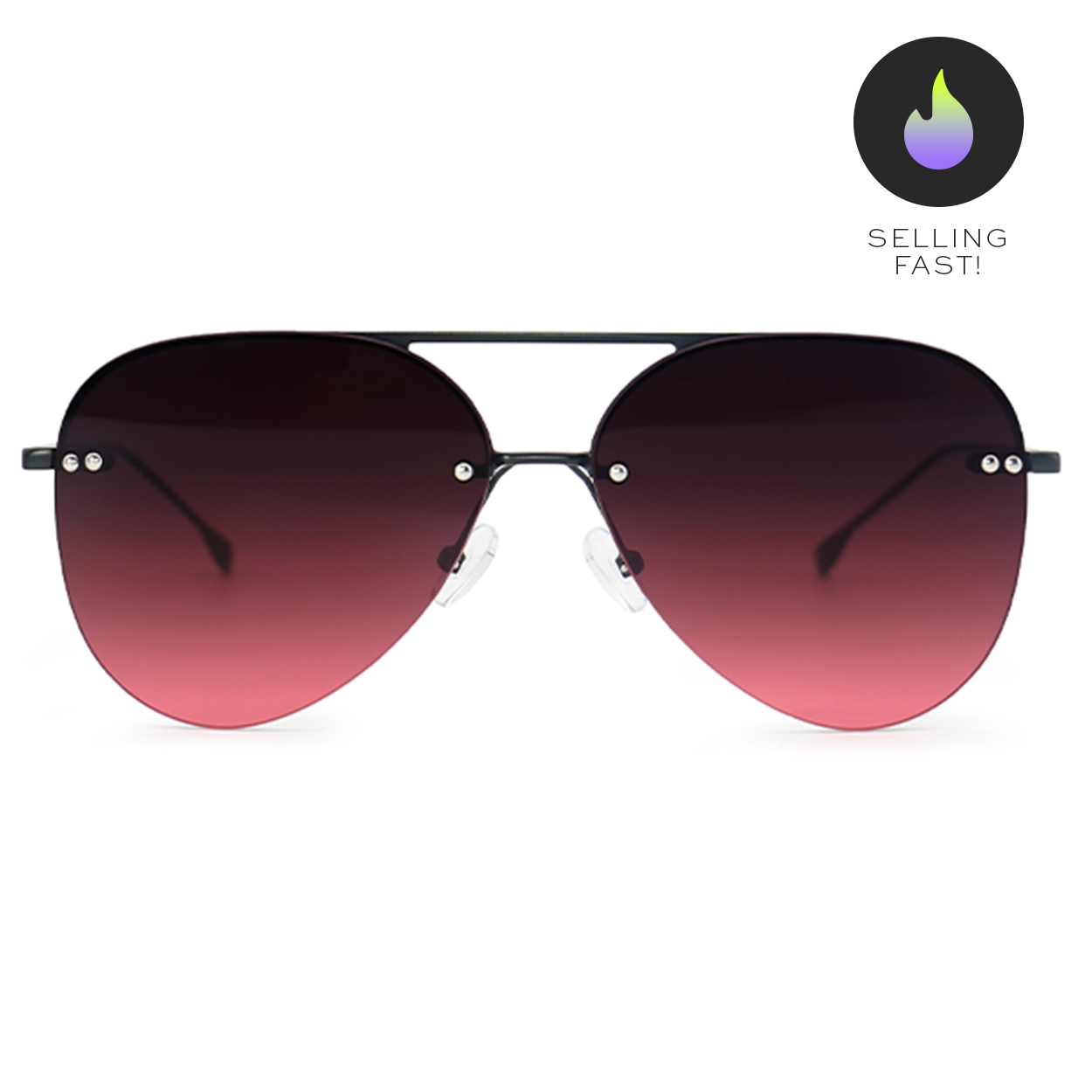 Buy red aviator sunglasses on sale