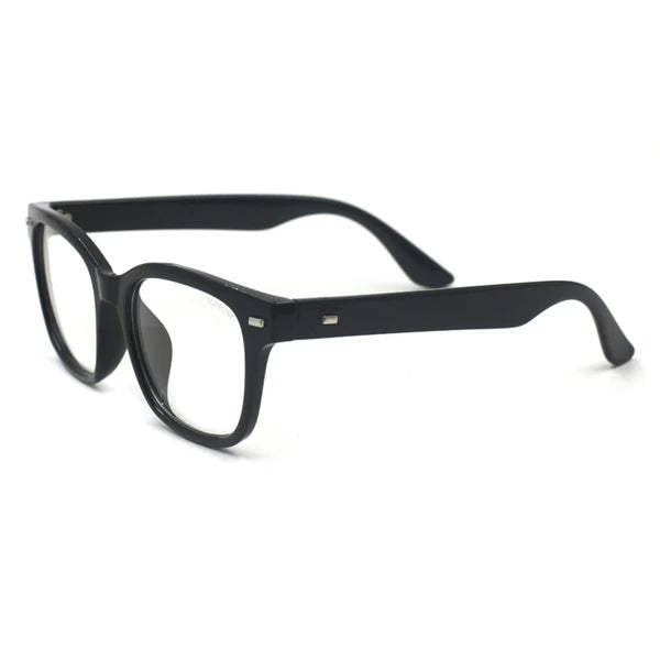 Anti Blue Light Square Glasses for Women - Stella Black - Side Details -  TopFoxx