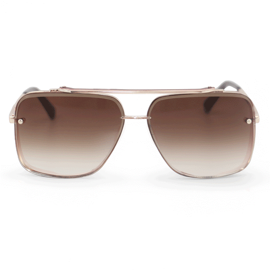 Tangle free aviators snag free aviators  womens sunglasses - quay sunnies designer rectangle brown gradient