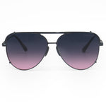 Cristina - Tangle Free - Mirrored Pink Aviator Sunglasses