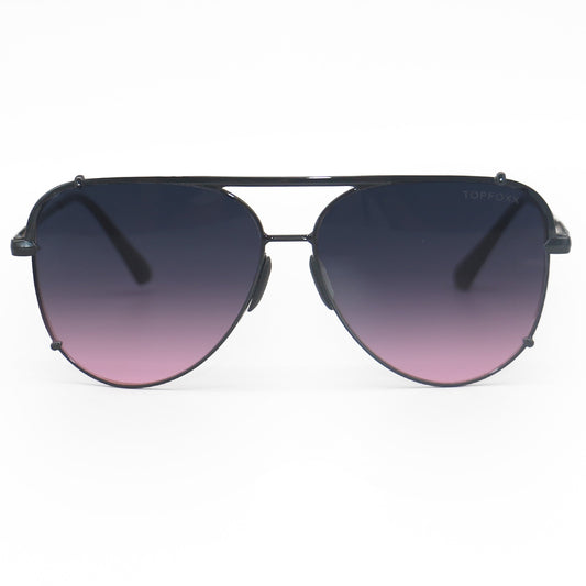 Cristina - Tangle Free - Faded Purple & Pink Aviator Sunglasses