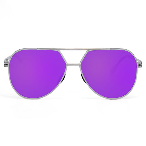 Untangled x Emily -Mirrored Purple Tangle Free Aviator Sunglasses