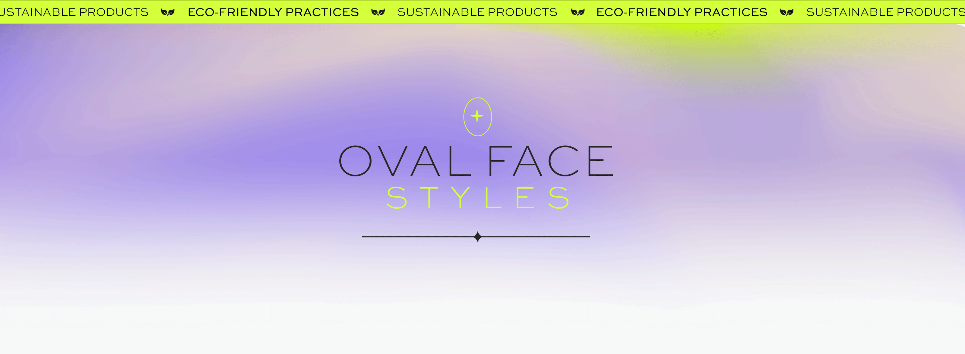 Ovale Gesichtsstile