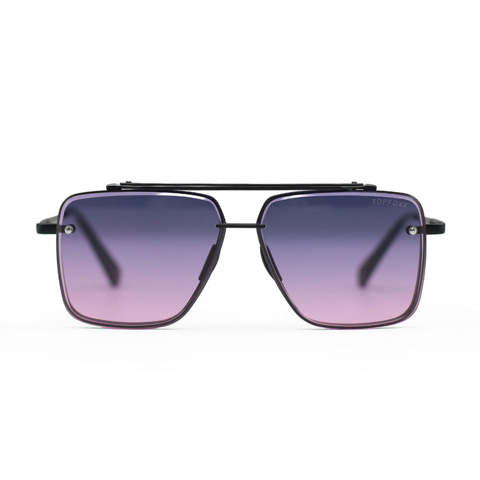 Smaller Bella Faded Purple and Pink - Tangle Free Aviator Sunglasses