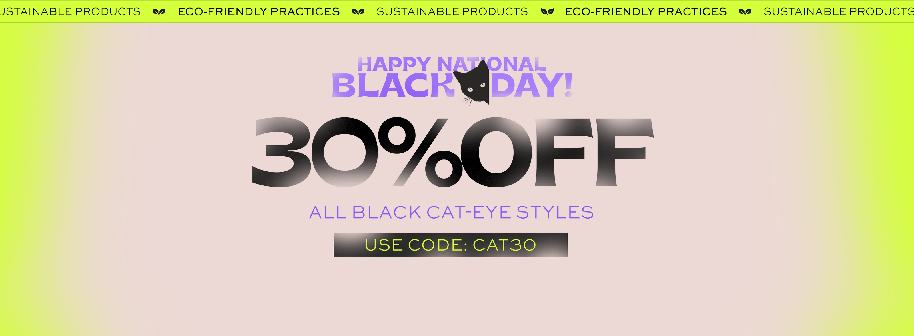 Black Cateye Sunglasses