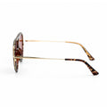 Ivy Luxe - Red Tangle-Free Round Aviator Sunglasses