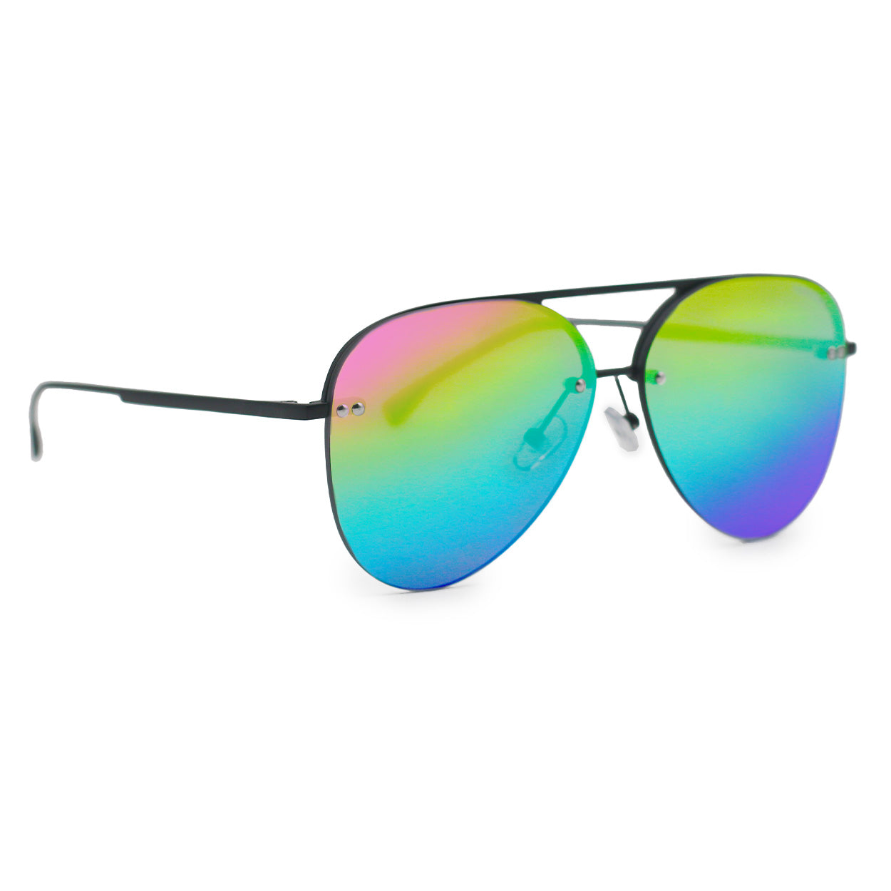 Megan 2 Rainbow Pride Aviator Sunglasses – TopFoxx