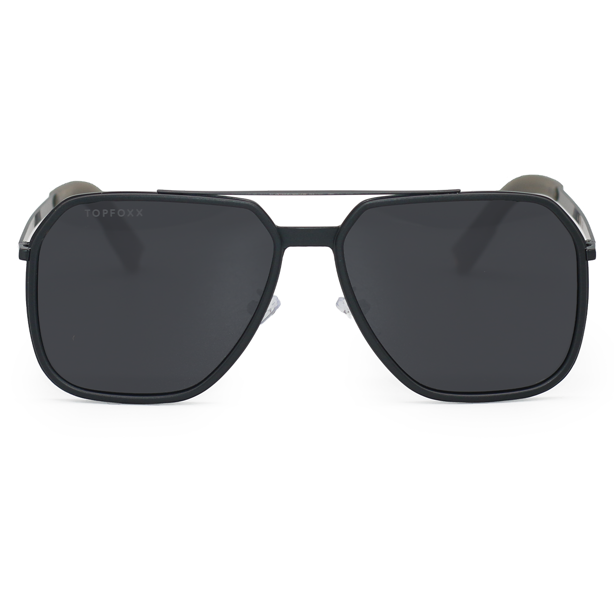Nova Black - Squared Aviators - TopFoxx
