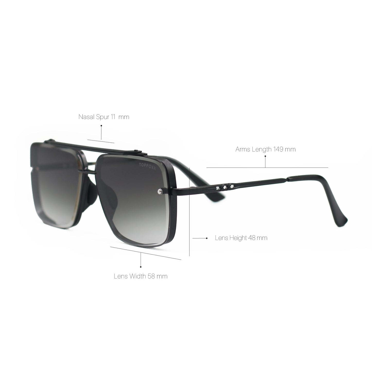 Smaller Bella Midnight - Tangle Free Aviator Sunglasses