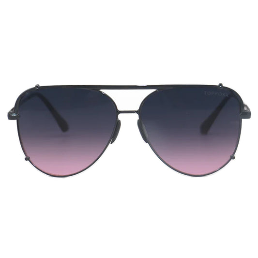 Smaller Cristina - Tangle Free - Faded Purple & Pink Aviator Sunglasses