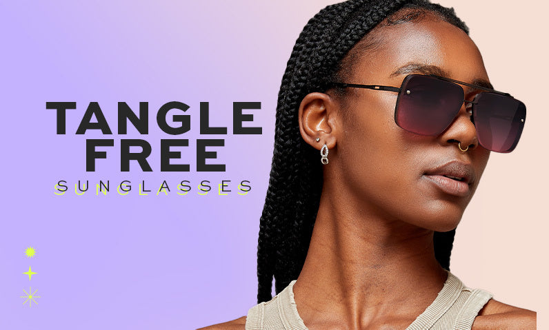 Tangle Free Aviator Sunglasses