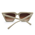The CEO - Sustainable Nude Frame Brown Lens Cateye Sunglasses