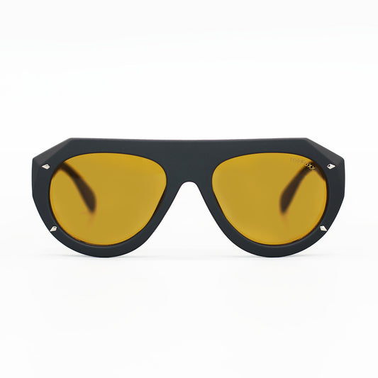 Vega Shield - Matte Black & Yellow