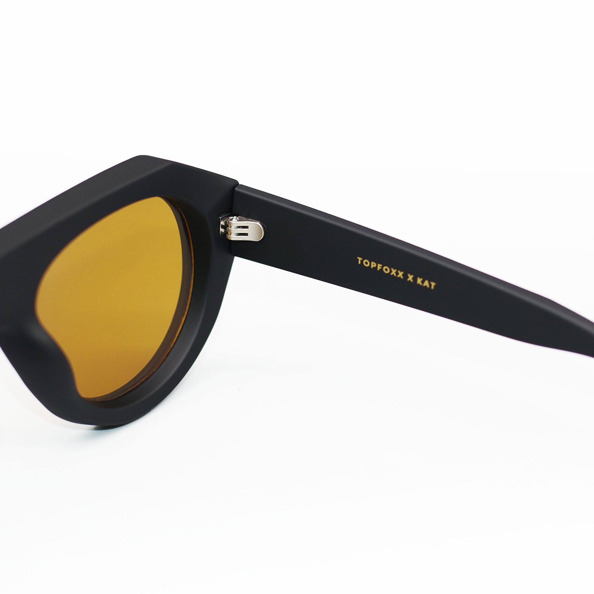 Vega Matte Black & Yellow - Tangle Free Shield Sunglasses