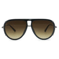 Ivy Luxe - Olive Tangle-Free Round Aviator Sunglasses