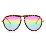 Ivy Luxe - Black Tangle-Free Round Aviator Sunglasses
