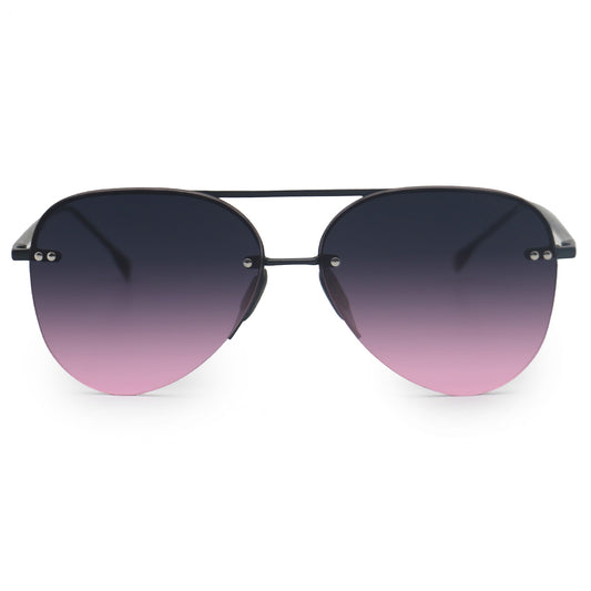 Smaller Megan 2 Faded Purple Pink - Tangle Free Aviator Sunglasses