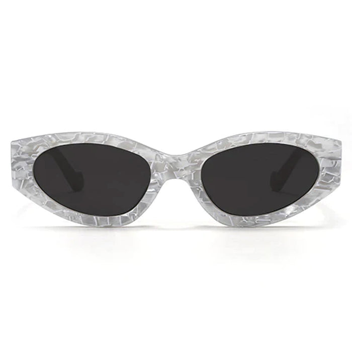 Kat x Money Moves - Silver Cateye Sunglasses