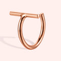 Topfoxx Jewelry Sterling Silver Lip Ring Charisma Rose Gold