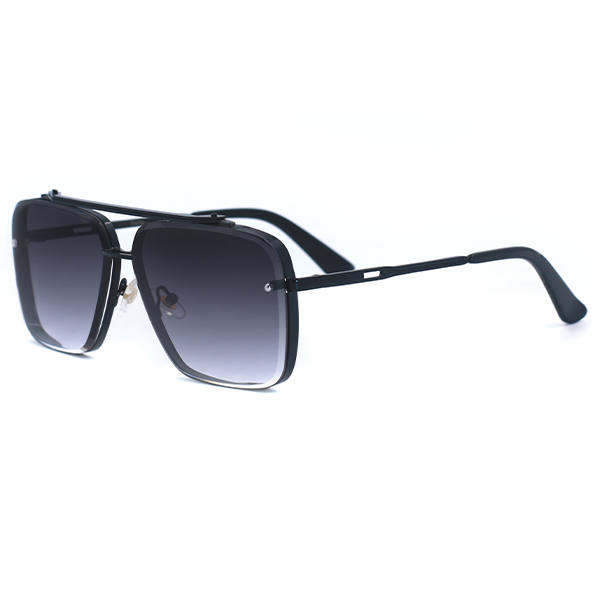 TopFoxx Bella Midnight Oversized Aviator Sunglasses for Women - Aviators Women - Side Profile
