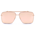 Oversized Aviator Sunglasses For Women - Bella Rose Gold Luxury Aviators - TopFoxx 
