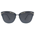 Topfoxx - Candy - Black Cat Eye Sunglasses For Women  - Oversized Cat Eye Sunnies 