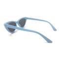 Topfoxx Sunglasses Matrix Cat Eye Matte Blue Frame Silver Lens