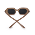 Hexagonal Beige Womens Sunglasses | TopFoxx | Back Profile