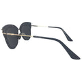 Topfoxx - Candy - Black Cat Eye Sunglasses For Women - Oversized Cat Eye Shades -  Back Profile