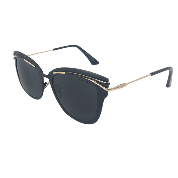 Topfoxx - Candy - Black Cat Eye Sunglasses For Women - Oversized Cat Eye Sunnies - Side Profile
